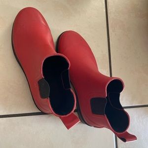 Red Women’s Polo Sport Ralph Lauren Chelsea Boots